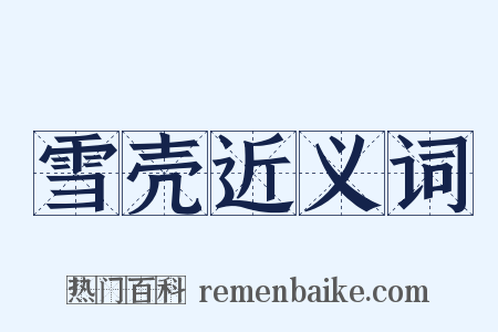 雪壳近义词是什么意思的图片